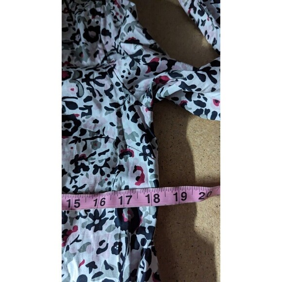 UNTUCKit Simone Tie‎ Waist Floral Button Front Cotton Stretch Shirt Dress Size 4 - Picture 10 of 10